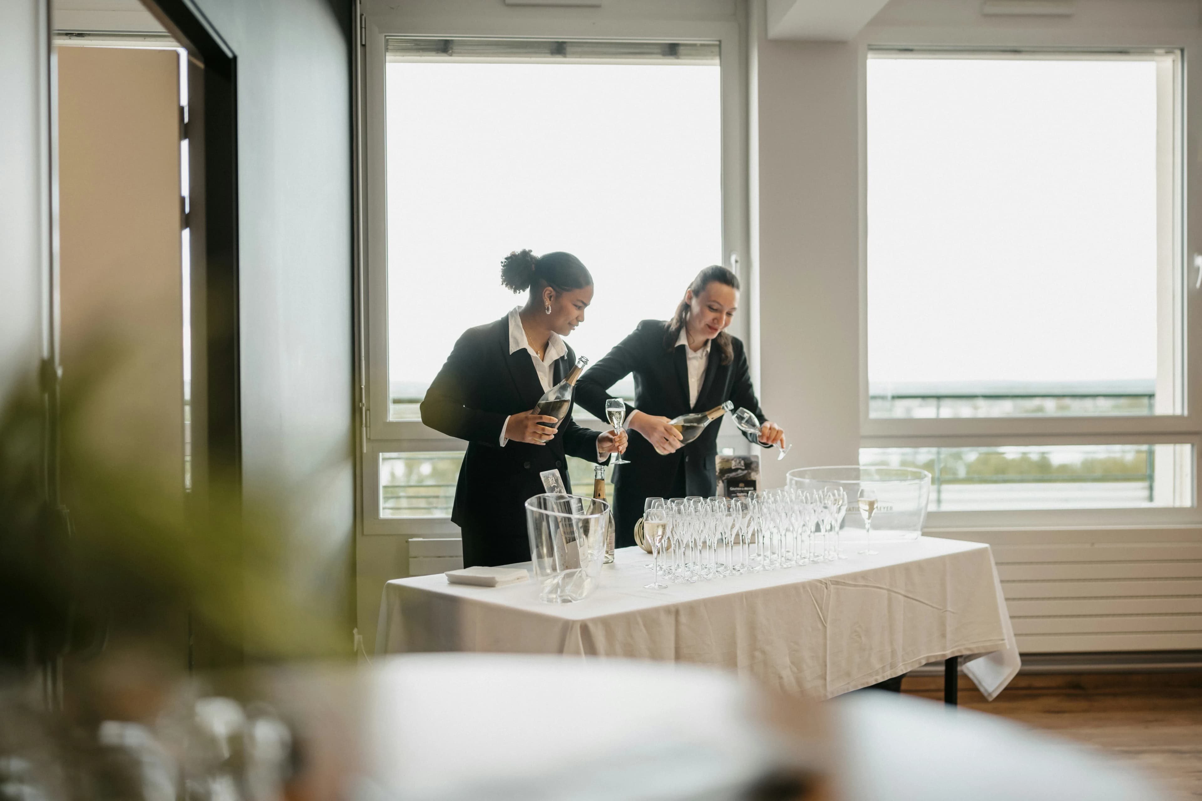 Elegant reception med gæster